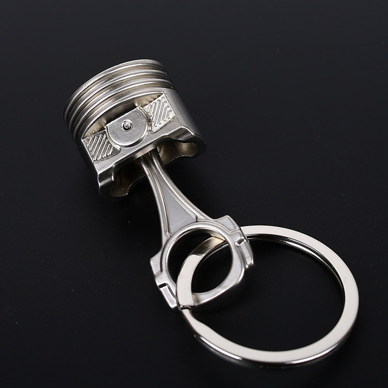 Piston Keychain Chrome Big Size