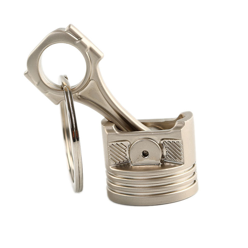 Piston Keychain Chrome Big Size