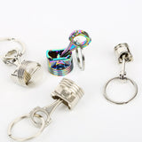 Piston Keychain Chrome Big Size