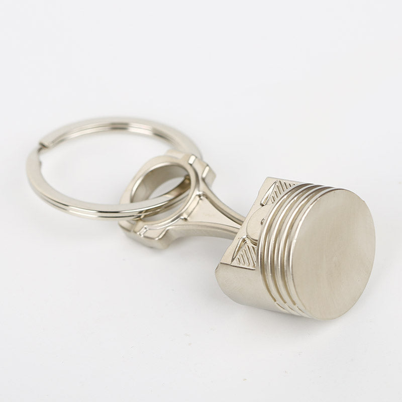 Piston Keychain Chrome Big Size