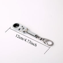 Load image into Gallery viewer, 10mm Ratchet Wrench Working Keychain