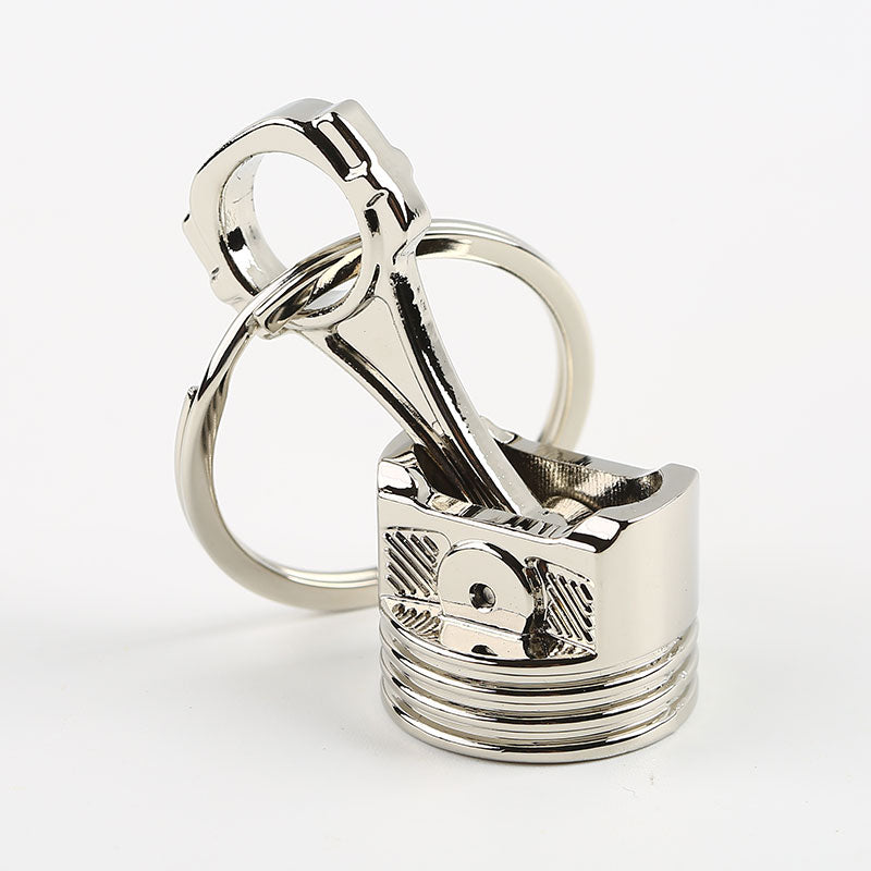 Piston Keychain Chrome Big Size