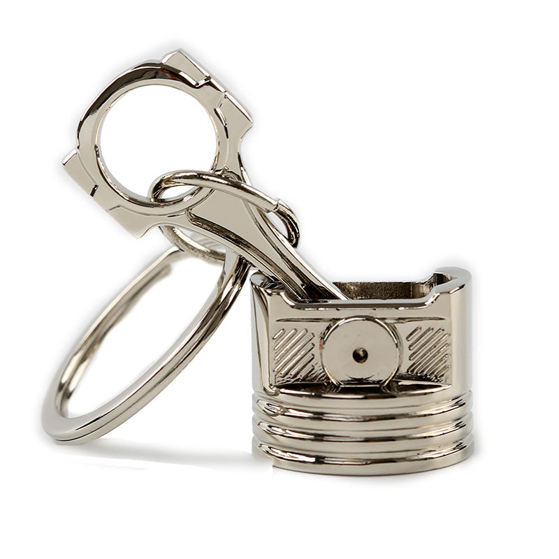 Piston Keychain Chrome Big Size